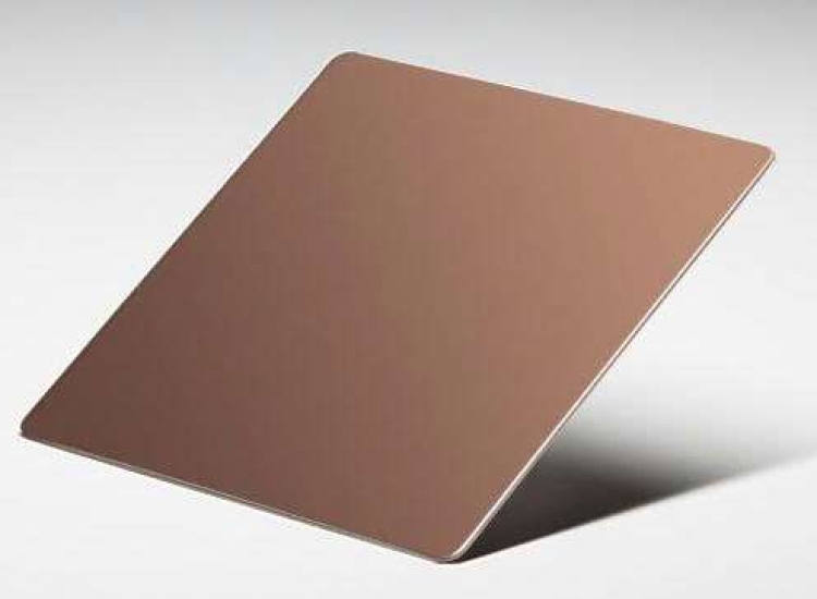 TẤM INOX GƯƠNG BÓNG MÀU VÀNG HỒNG 8K - ROSE GOLD MIRROR