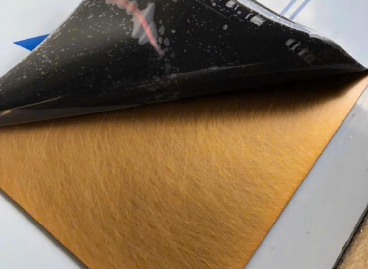 TẤM INOX XƯỚC RỐI MÀU ĐỒNG