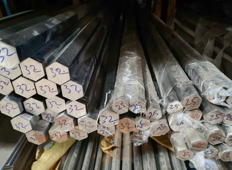 THANH LỤC GIÁC INOX 304|316 PHI 25|S304|316 Stainless Steel Hexagon Bar | Diameter 25mm