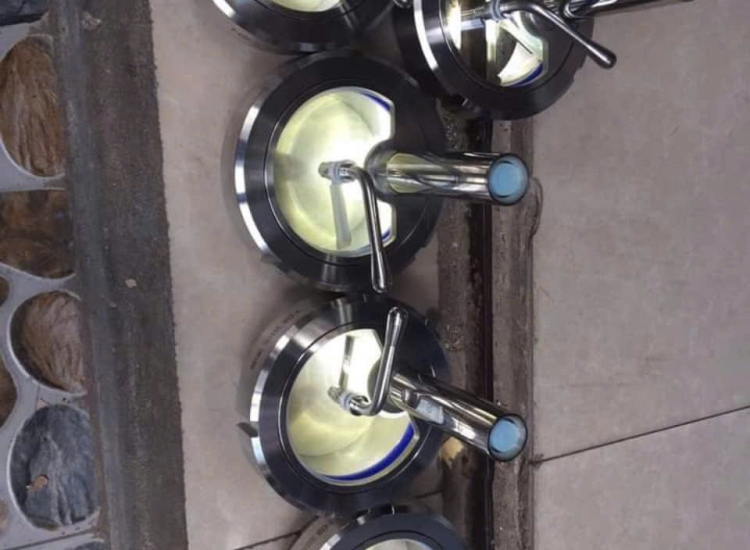 KÍNH QUAN SÁT CÓ LED, Sanitary Sight Glass With LED Flash Light Materia,  kính thăm bồn inox