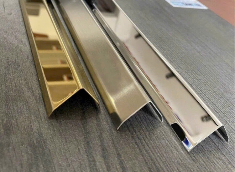 NẸP TRANG TRÍ CHỮ V - INOX MÀU